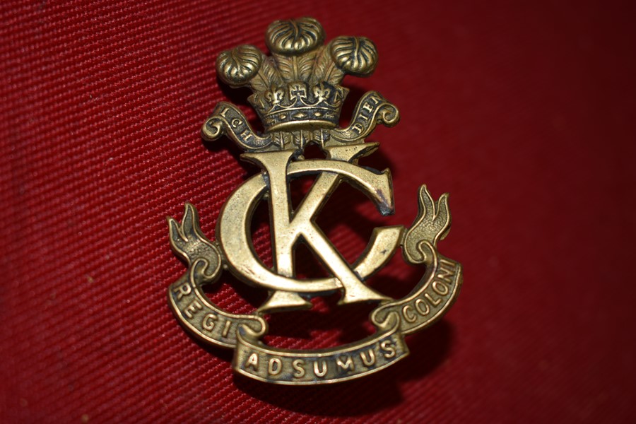 KINGS COLONIAL SQUADRON REGIMENTAL HAT BADGE-SOLD